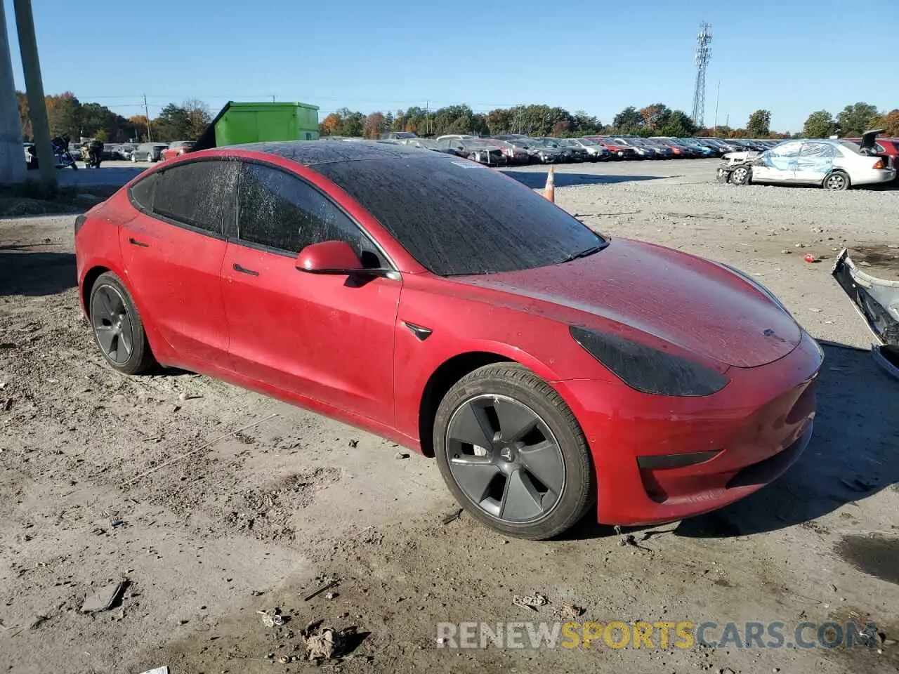 4 Photograph of a damaged car 5YJ3E1EA6MF991489 TESLA MODEL 3 2021