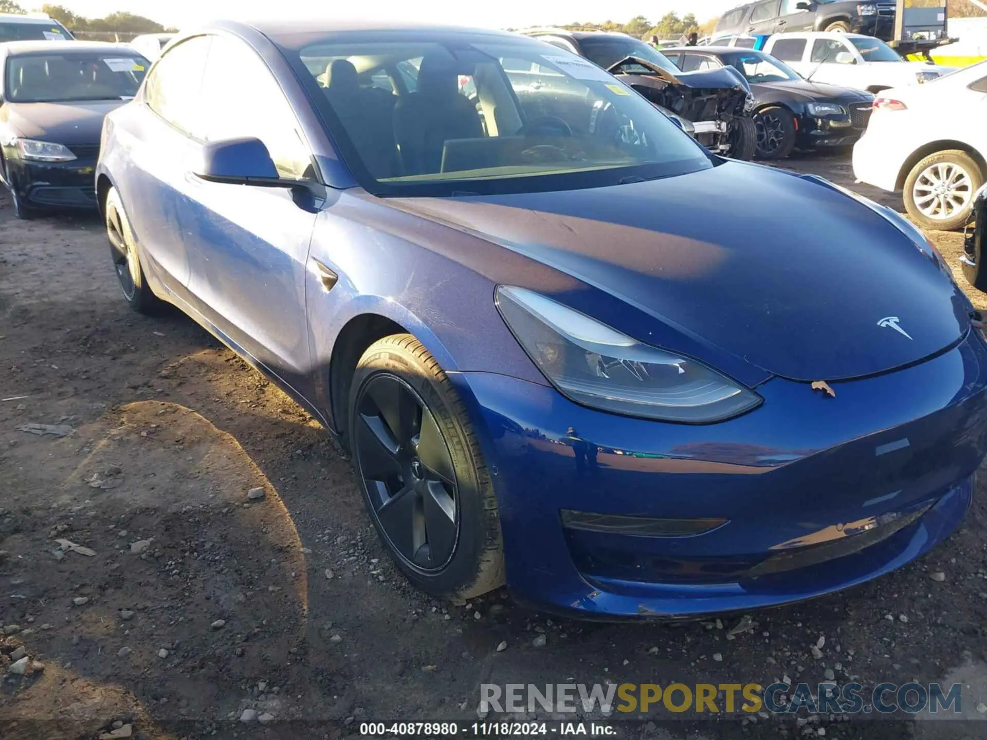 1 Photograph of a damaged car 5YJ3E1EA6MF992111 TESLA MODEL 3 2021