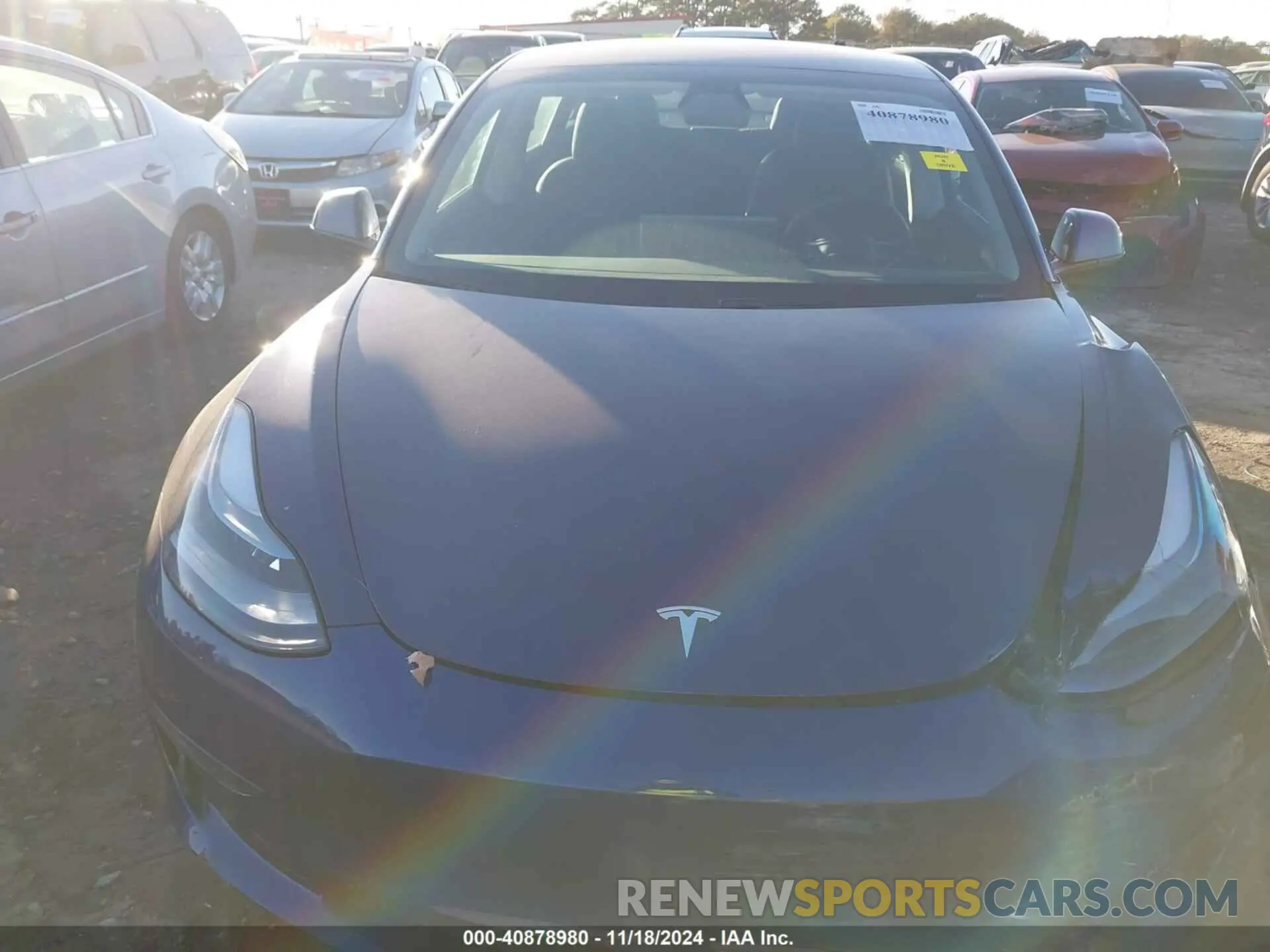 12 Photograph of a damaged car 5YJ3E1EA6MF992111 TESLA MODEL 3 2021