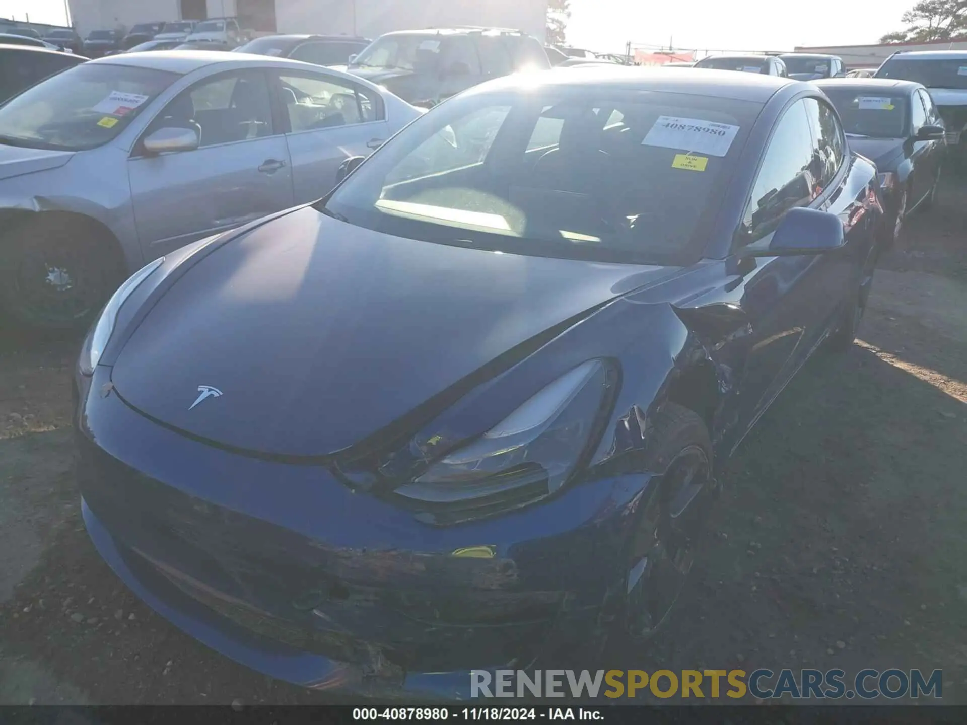 2 Photograph of a damaged car 5YJ3E1EA6MF992111 TESLA MODEL 3 2021