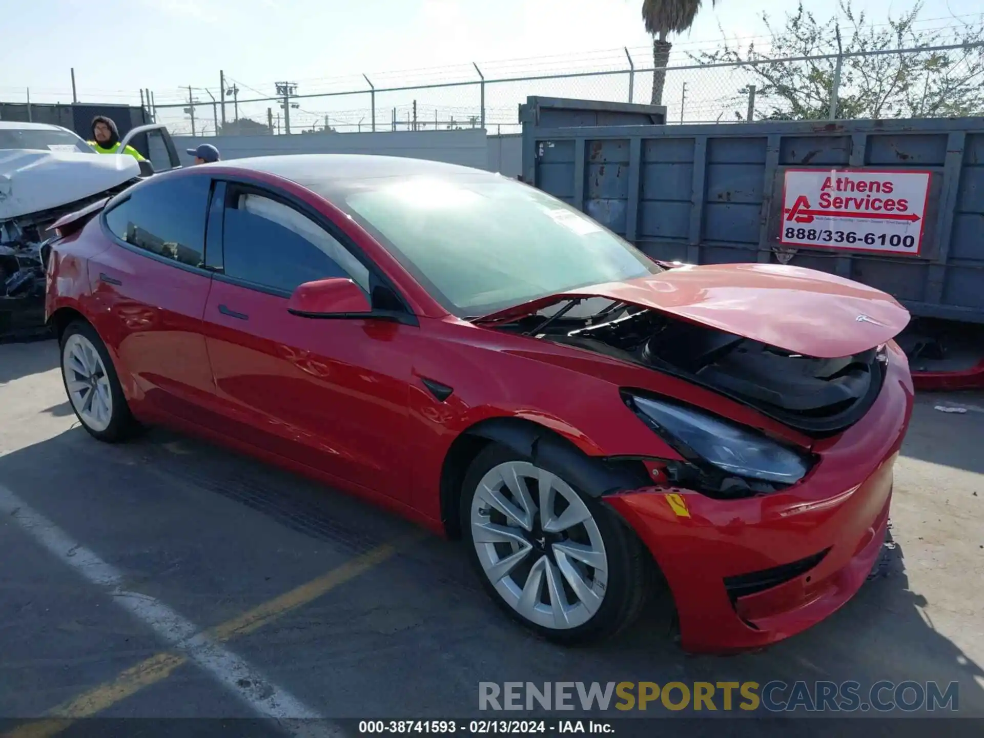 1 Photograph of a damaged car 5YJ3E1EA6MF995171 TESLA MODEL 3 2021