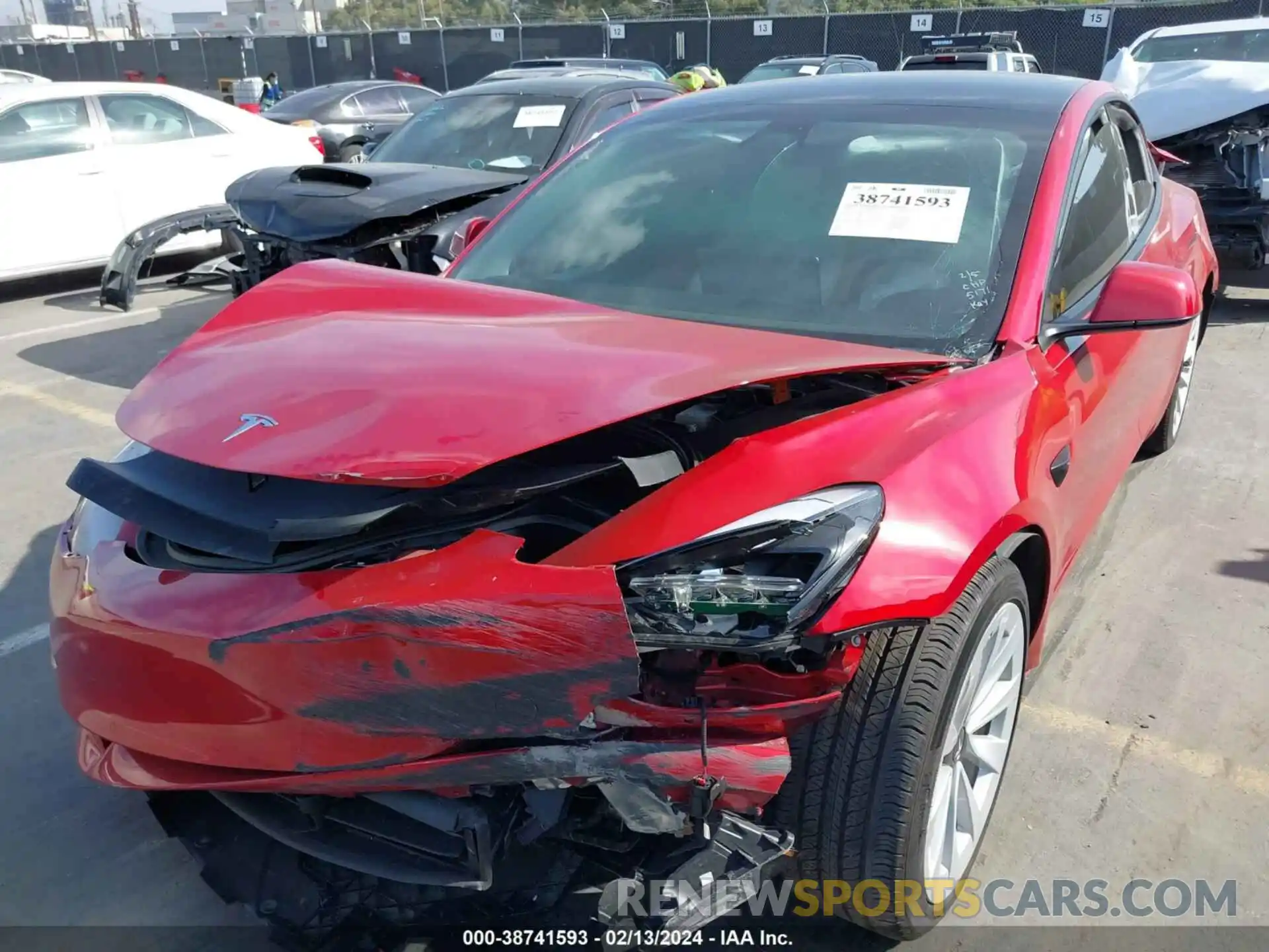 6 Photograph of a damaged car 5YJ3E1EA6MF995171 TESLA MODEL 3 2021