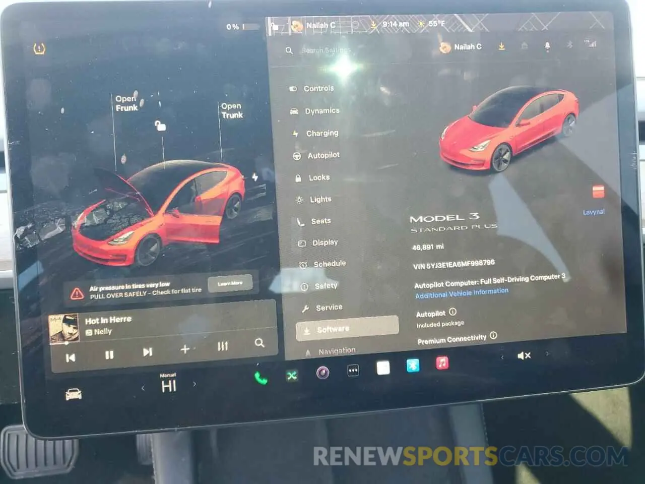 9 Photograph of a damaged car 5YJ3E1EA6MF998796 TESLA MODEL 3 2021