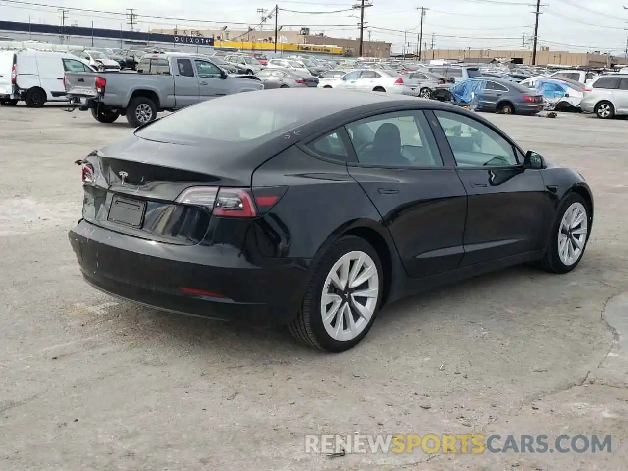 4 Photograph of a damaged car 5YJ3E1EA7MF001448 TESLA MODEL 3 2021