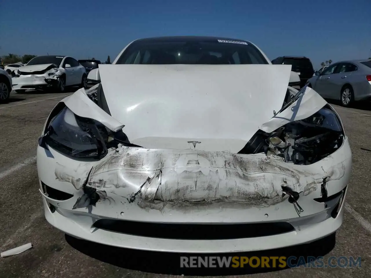 5 Photograph of a damaged car 5YJ3E1EA7MF017472 TESLA MODEL 3 2021