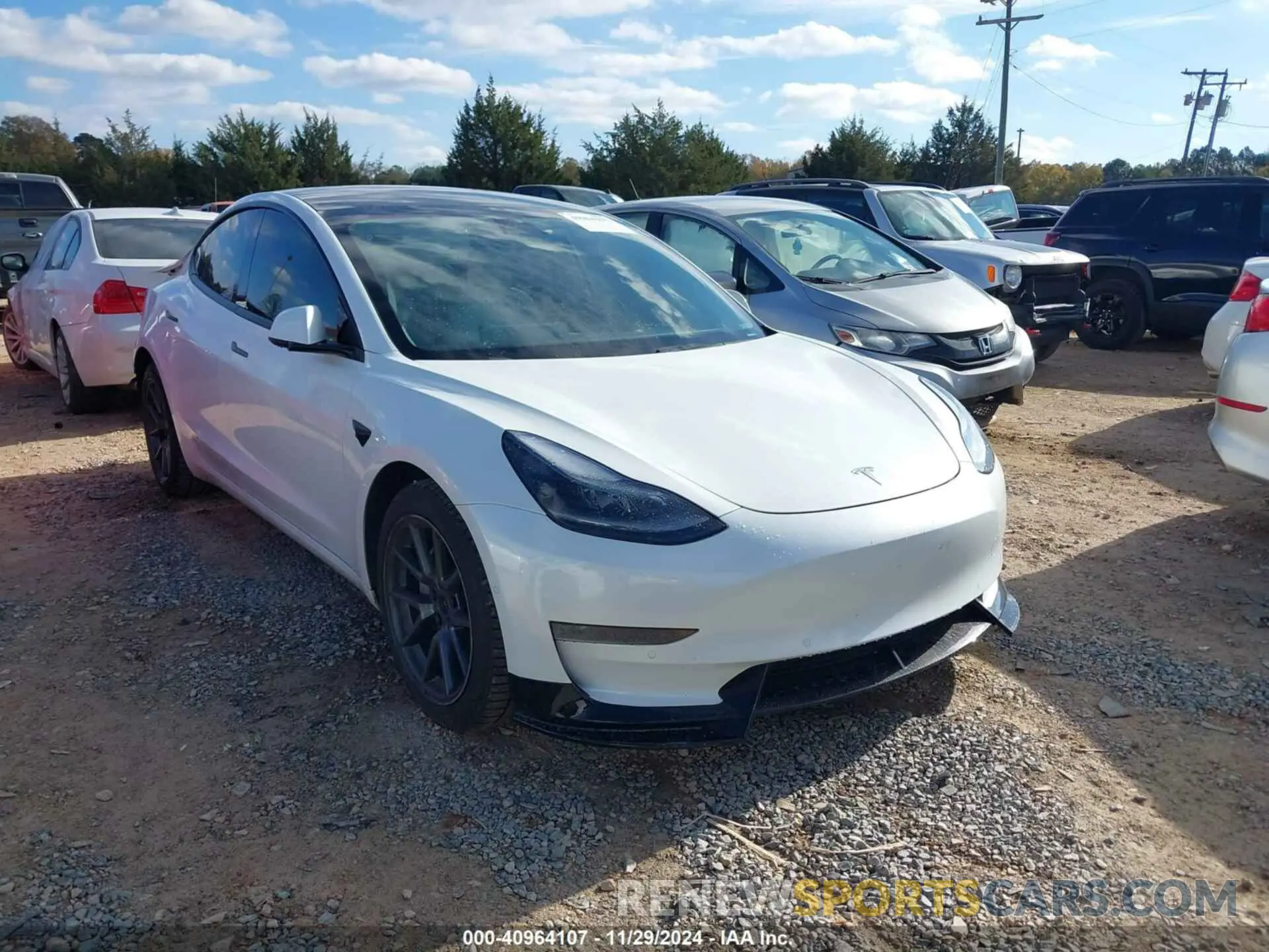 1 Photograph of a damaged car 5YJ3E1EA7MF018363 TESLA MODEL 3 2021
