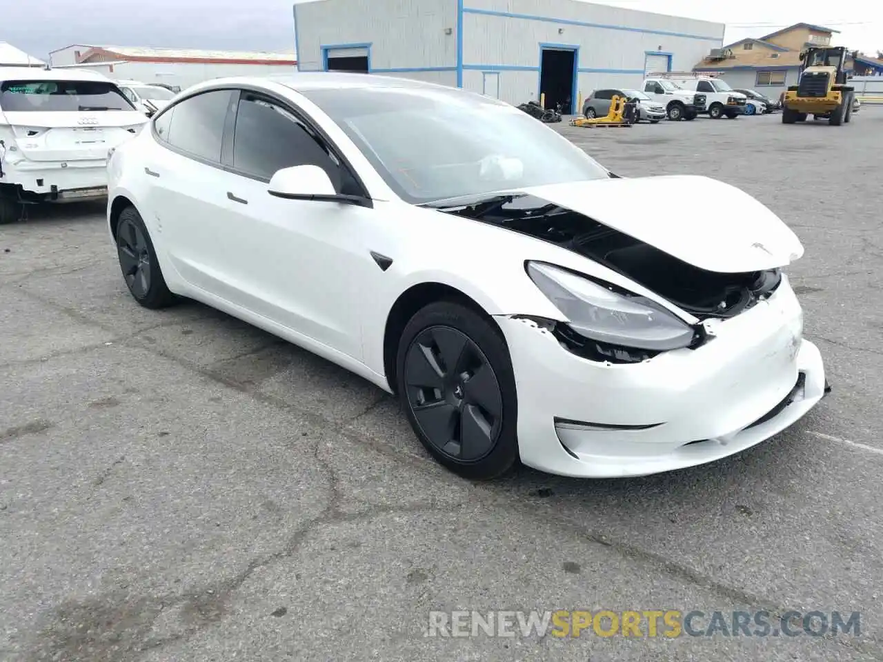 1 Photograph of a damaged car 5YJ3E1EA7MF026690 TESLA MODEL 3 2021