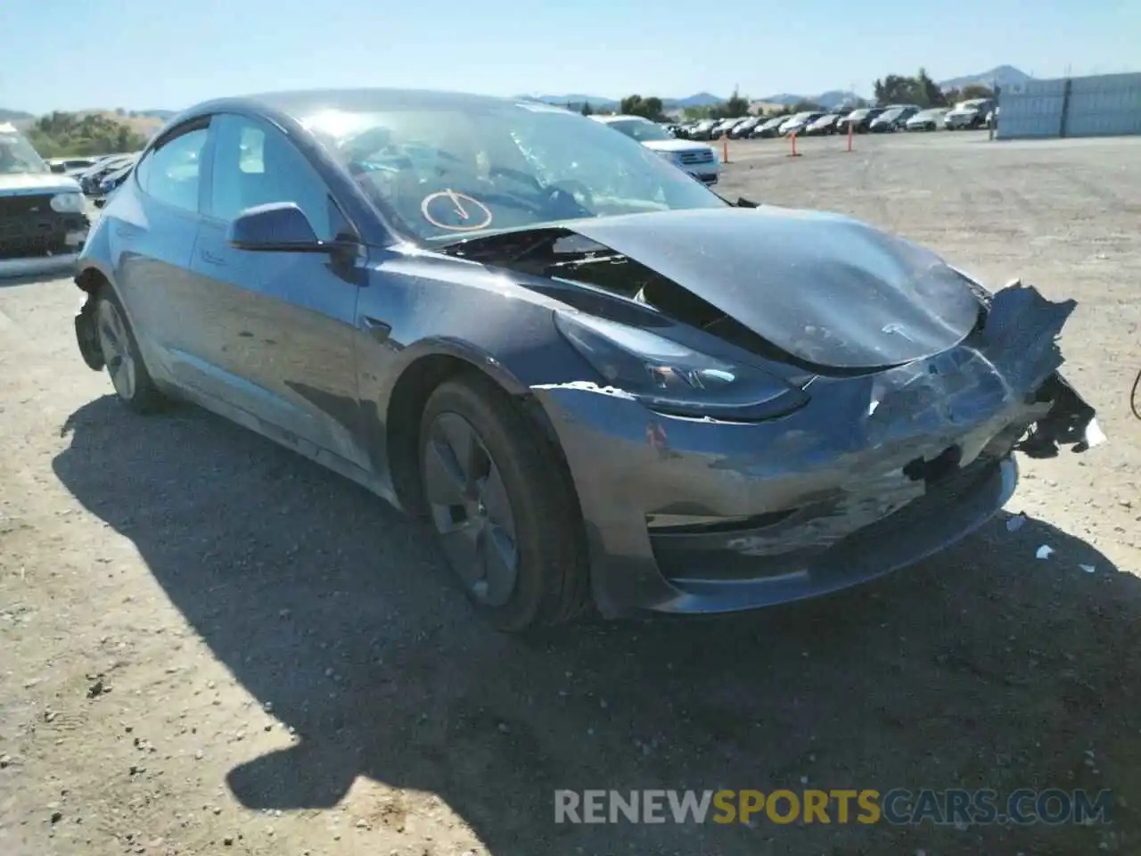 9 Photograph of a damaged car 5YJ3E1EA7MF027225 TESLA MODEL 3 2021