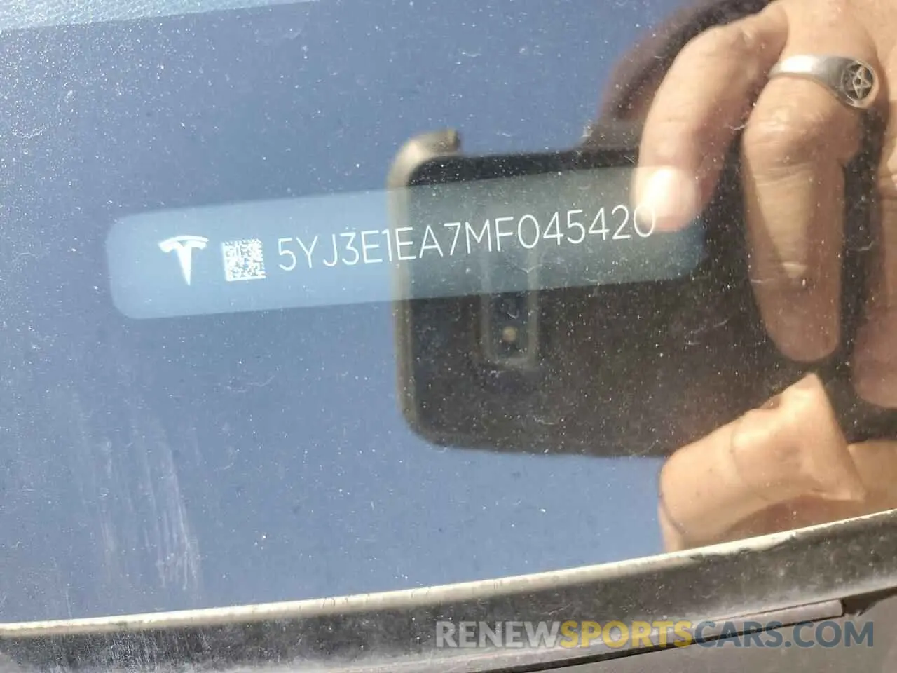 13 Photograph of a damaged car 5YJ3E1EA7MF045420 TESLA MODEL 3 2021