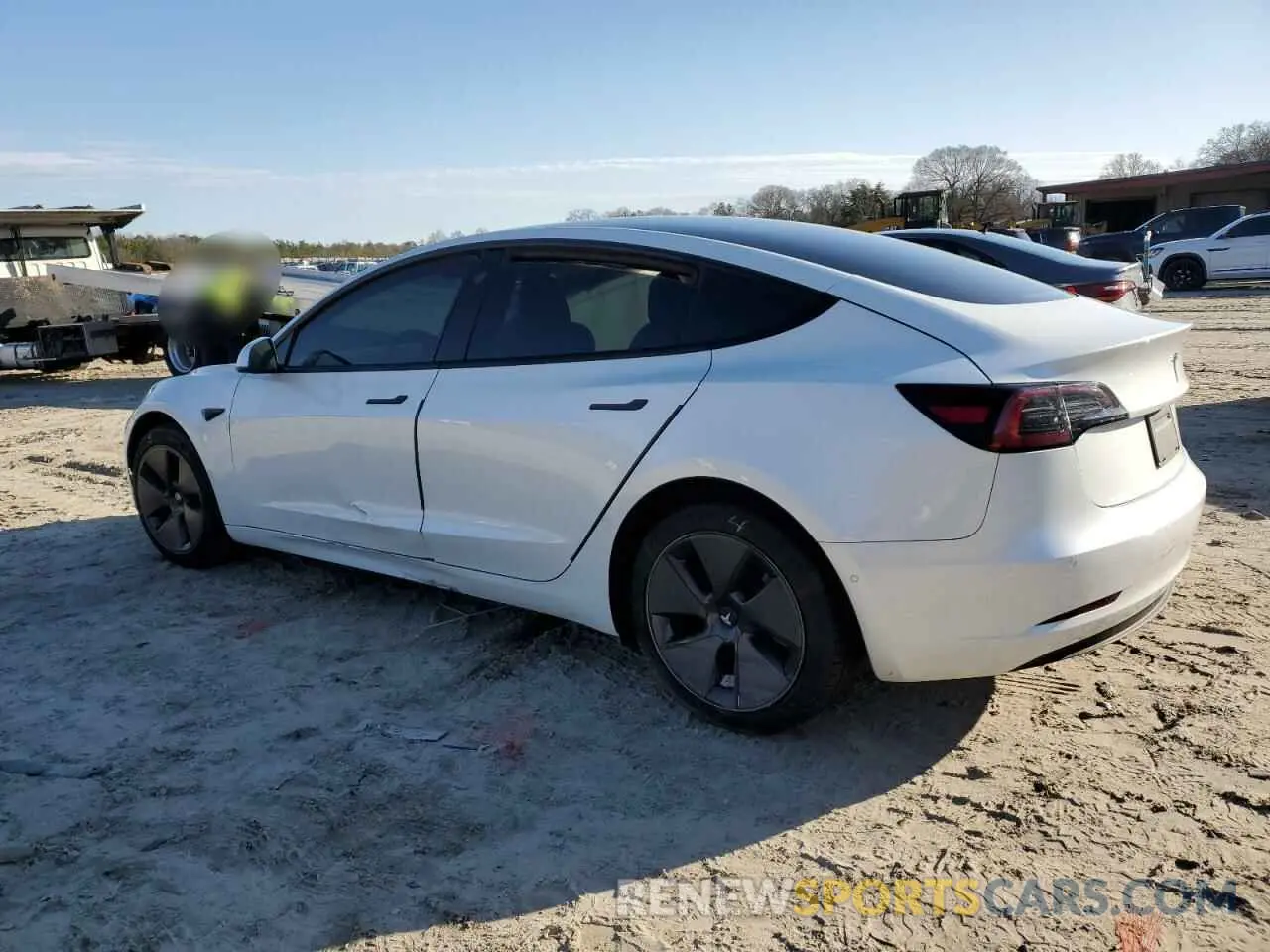 2 Photograph of a damaged car 5YJ3E1EA7MF045420 TESLA MODEL 3 2021