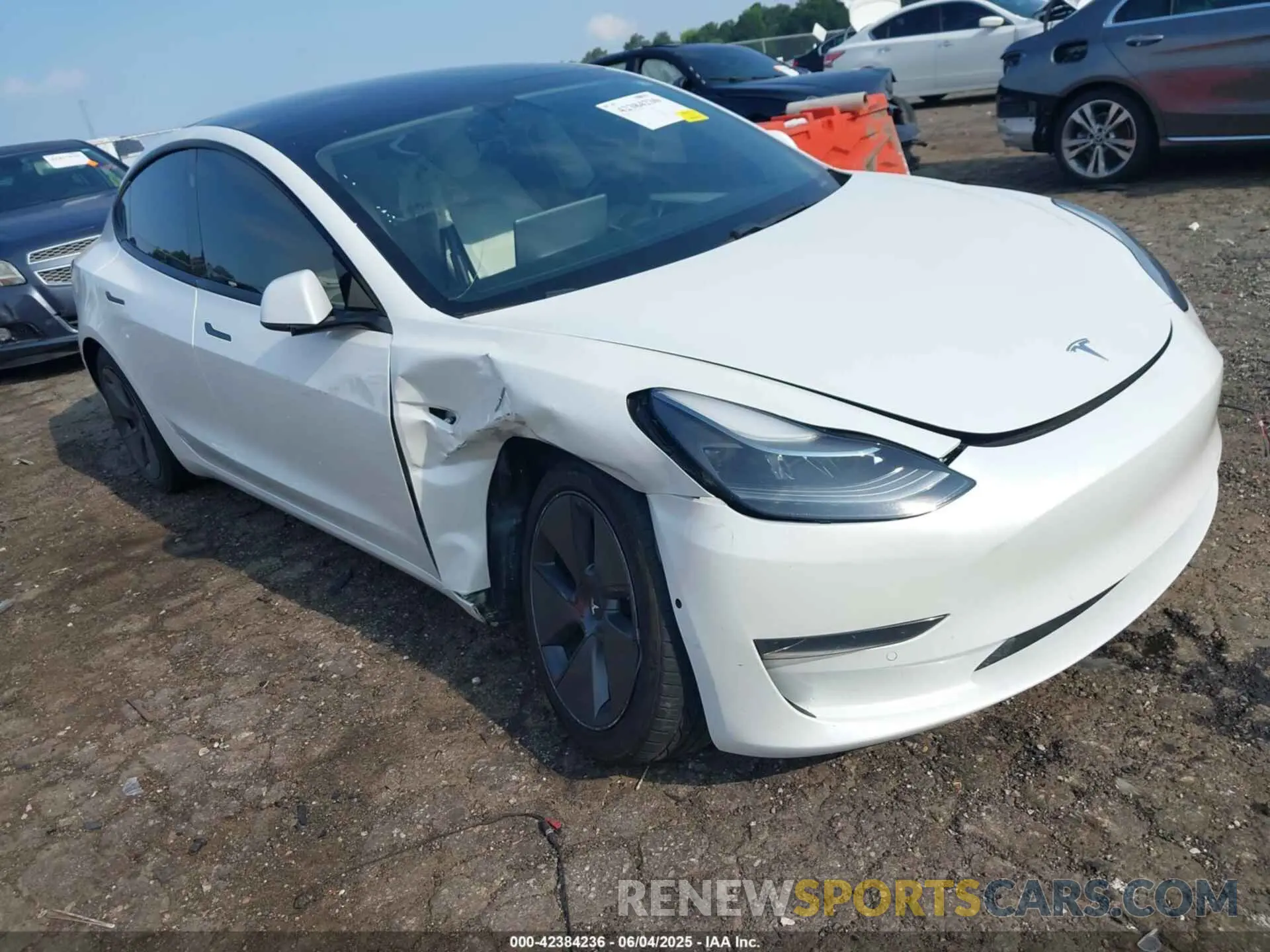 6 Photograph of a damaged car 5YJ3E1EA7MF059222 TESLA MODEL 3 2021