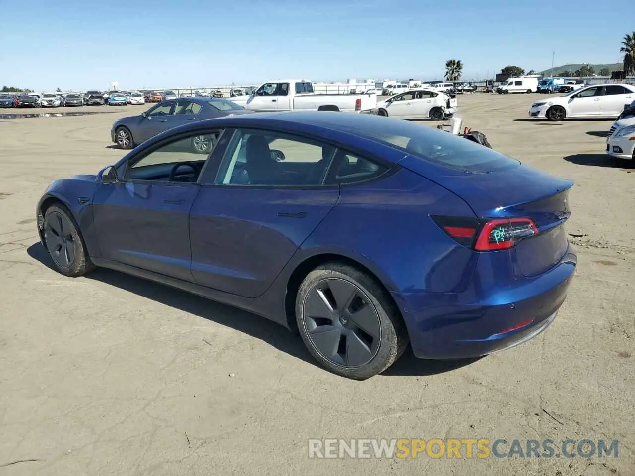 2 Photograph of a damaged car 5YJ3E1EA7MF071404 TESLA MODEL 3 2021