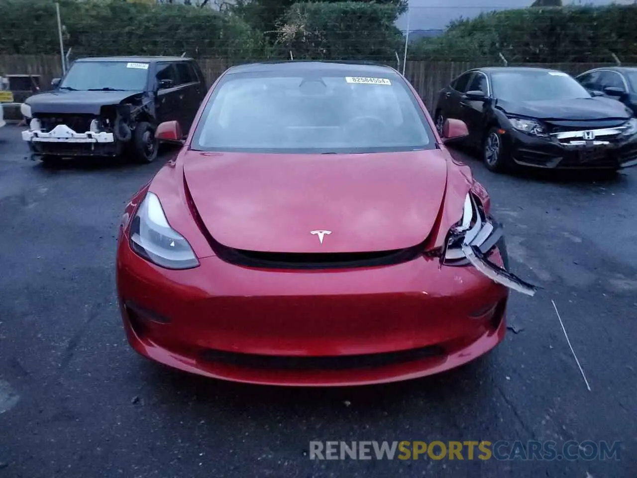 5 Photograph of a damaged car 5YJ3E1EA7MF077252 TESLA MODEL 3 2021