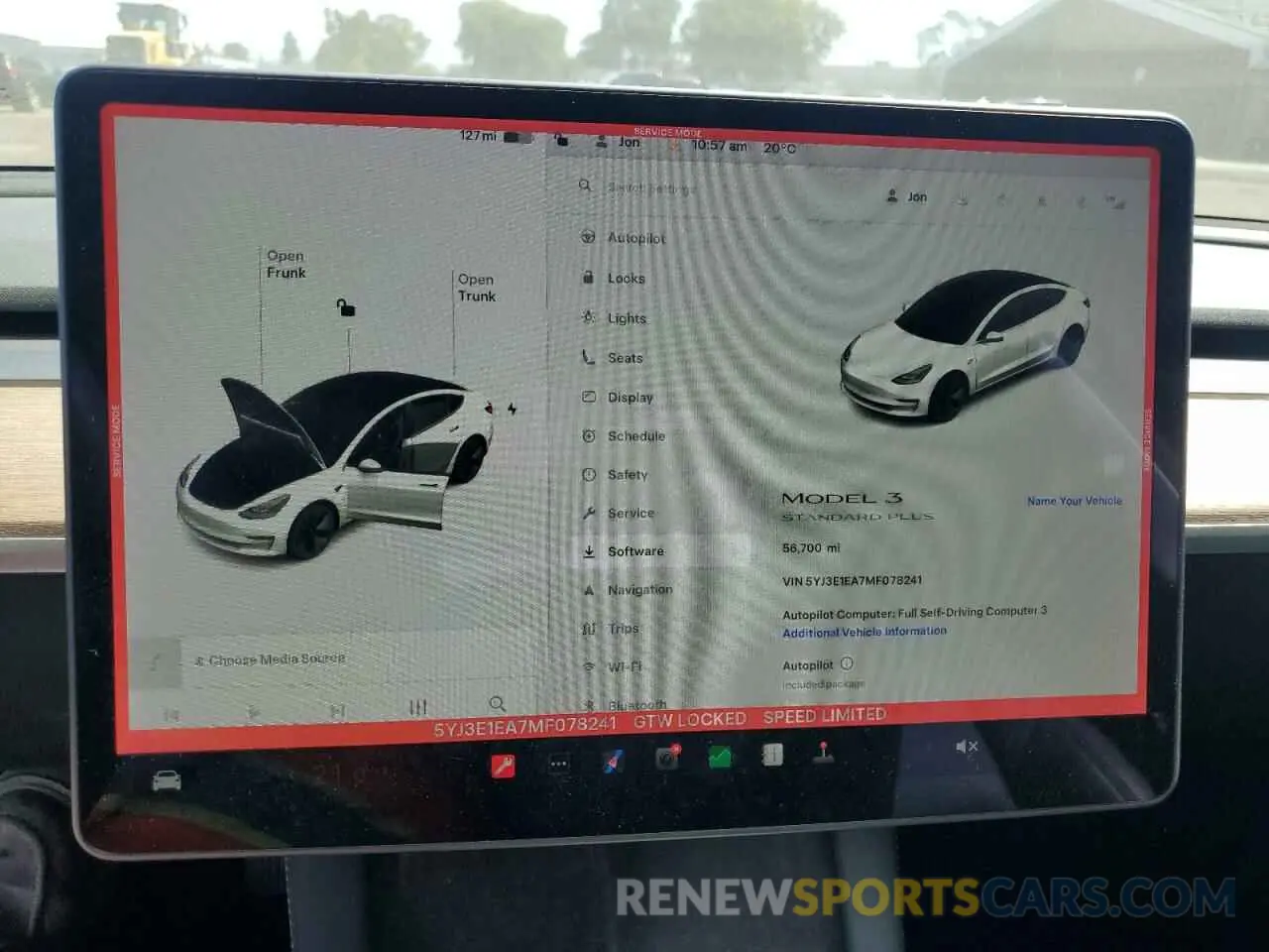 9 Photograph of a damaged car 5YJ3E1EA7MF078241 TESLA MODEL 3 2021