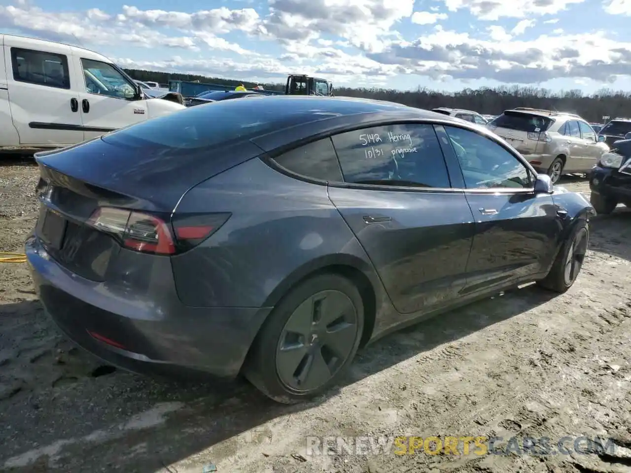 3 Photograph of a damaged car 5YJ3E1EA7MF093788 TESLA MODEL 3 2021