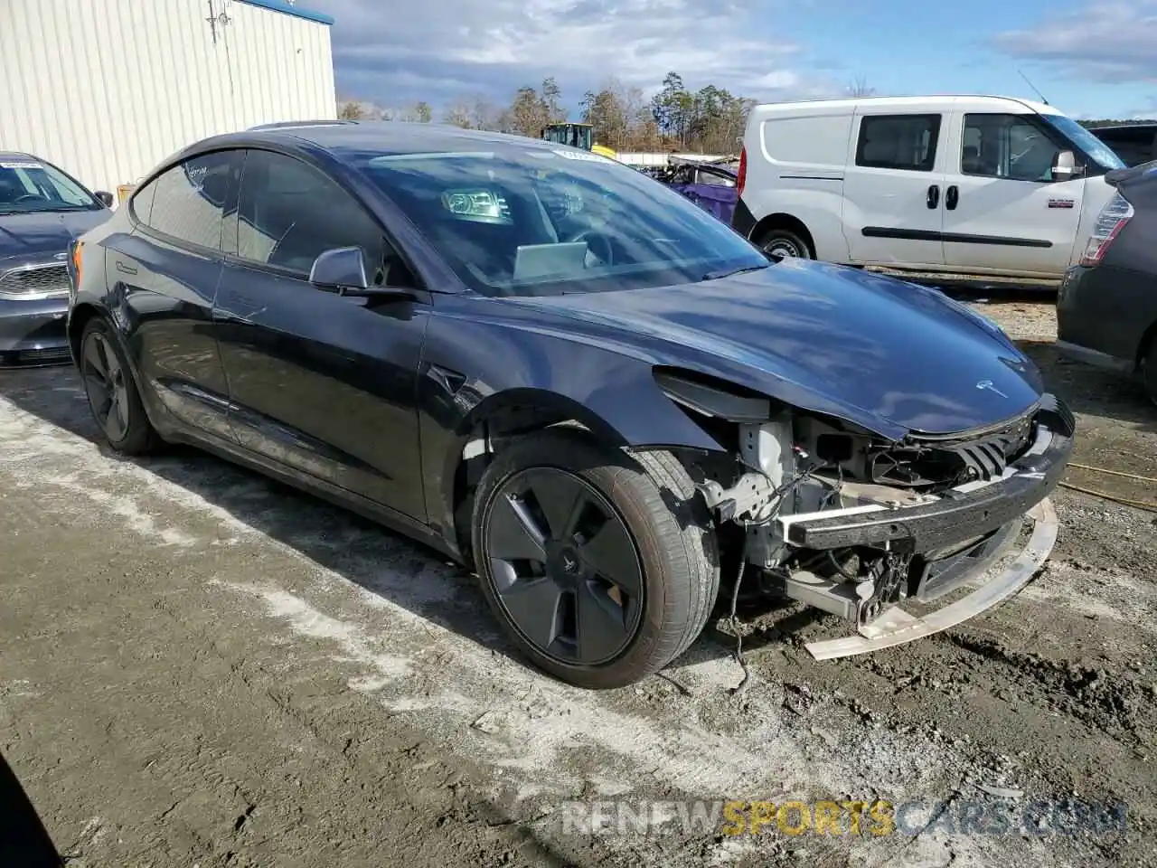 4 Photograph of a damaged car 5YJ3E1EA7MF093788 TESLA MODEL 3 2021