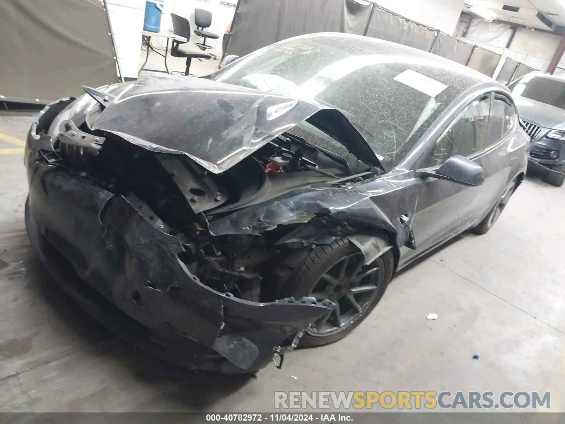 2 Photograph of a damaged car 5YJ3E1EA7MF096416 TESLA MODEL 3 2021