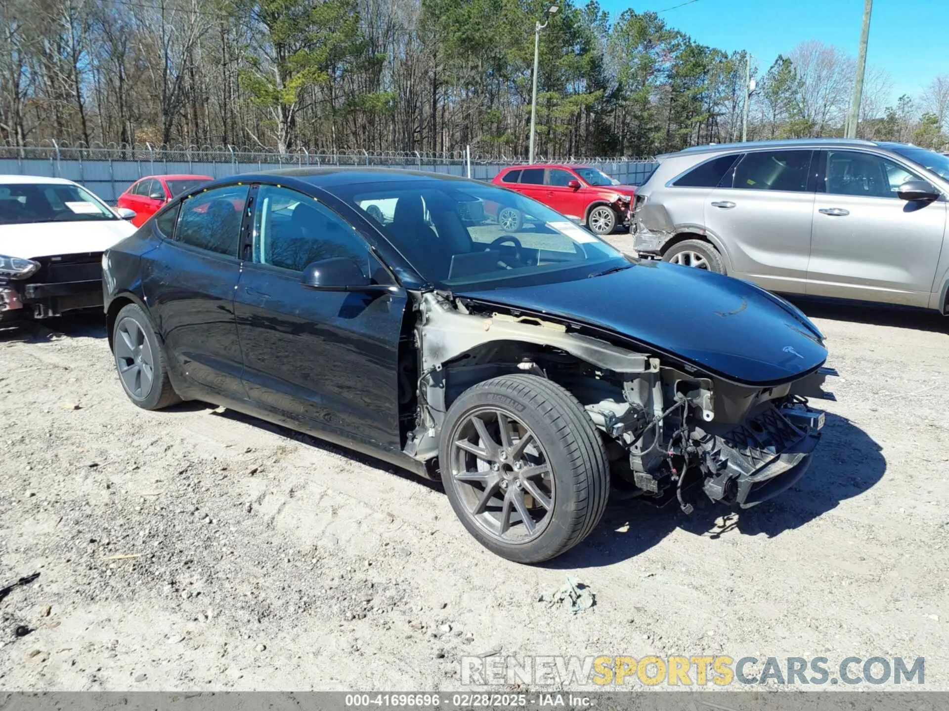1 Photograph of a damaged car 5YJ3E1EA7MF097081 TESLA MODEL 3 2021