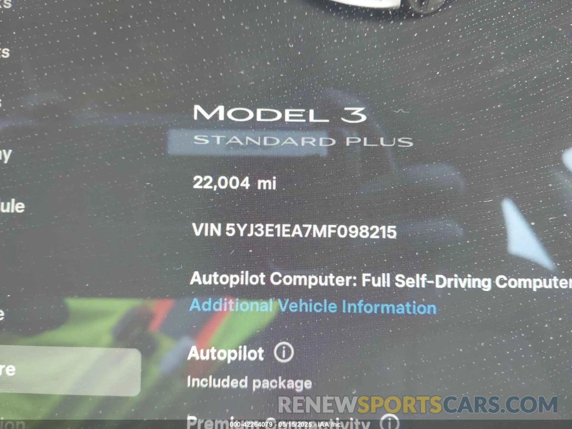 7 Photograph of a damaged car 5YJ3E1EA7MF098215 TESLA MODEL 3 2021