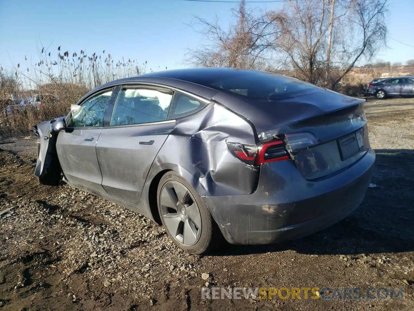 3 Photograph of a damaged car 5YJ3E1EA7MF850270 TESLA MODEL 3 2021