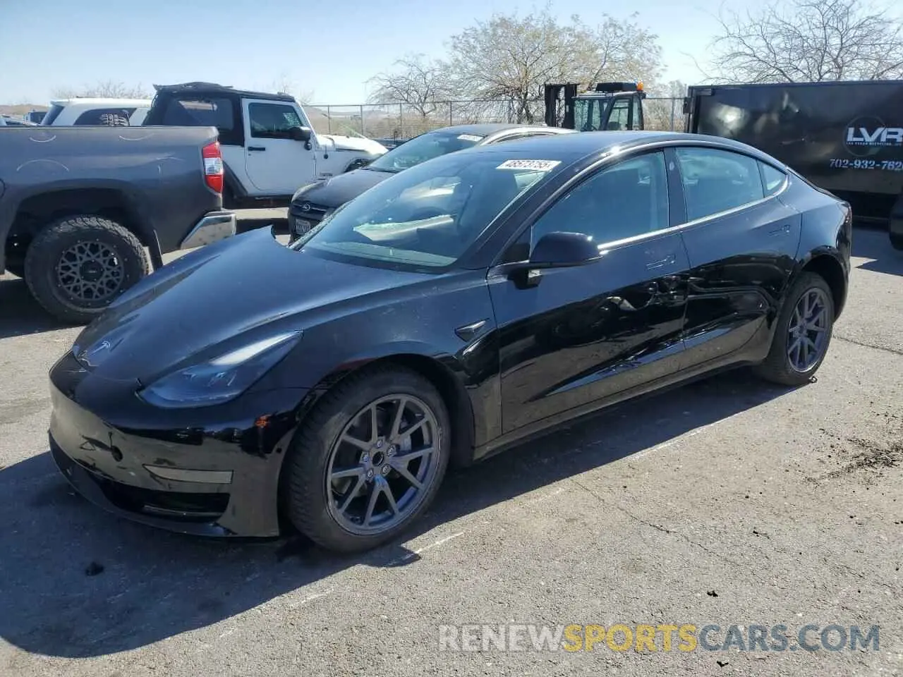 1 Photograph of a damaged car 5YJ3E1EA7MF871622 TESLA MODEL 3 2021