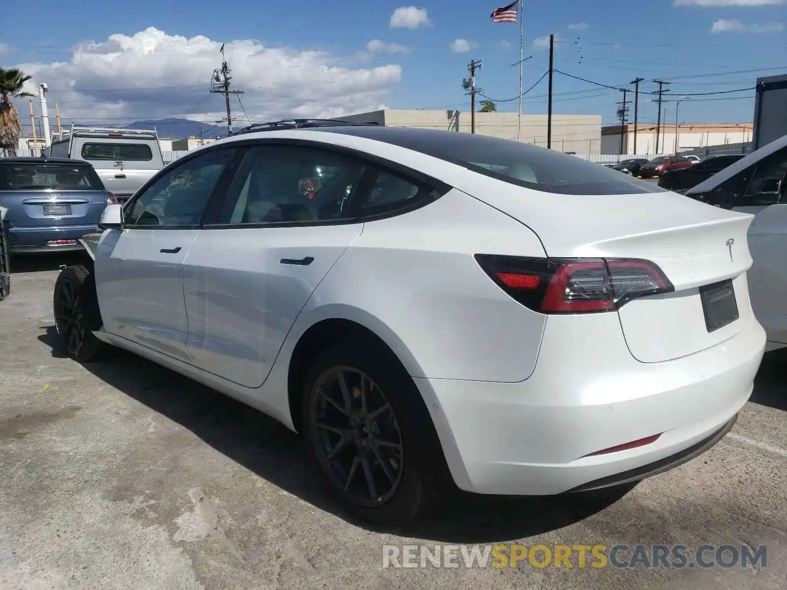 3 Photograph of a damaged car 5YJ3E1EA7MF877971 TESLA MODEL 3 2021