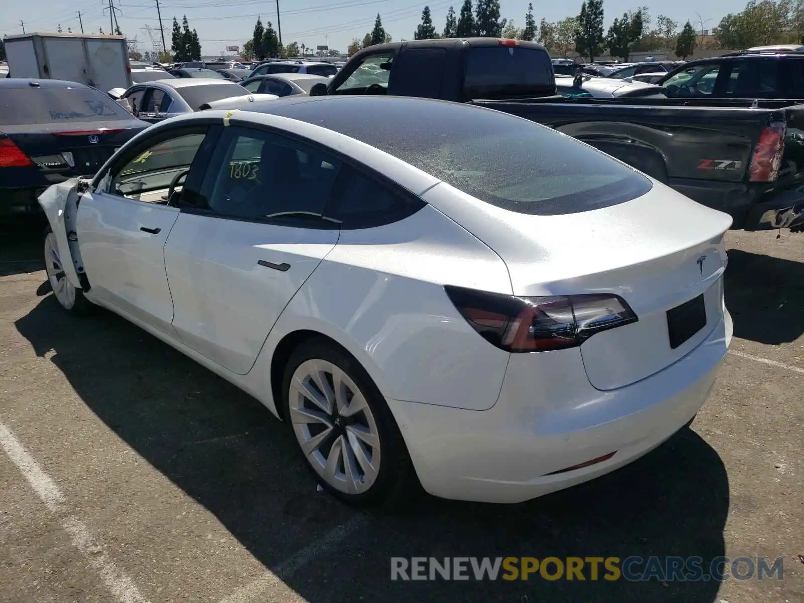 3 Photograph of a damaged car 5YJ3E1EA7MF908314 TESLA MODEL 3 2021