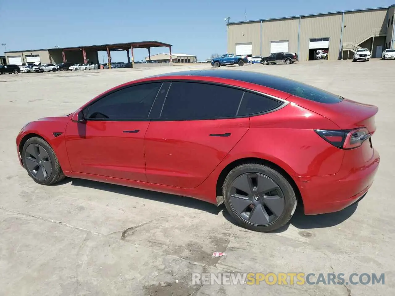 2 Photograph of a damaged car 5YJ3E1EA7MF915053 TESLA MODEL 3 2021