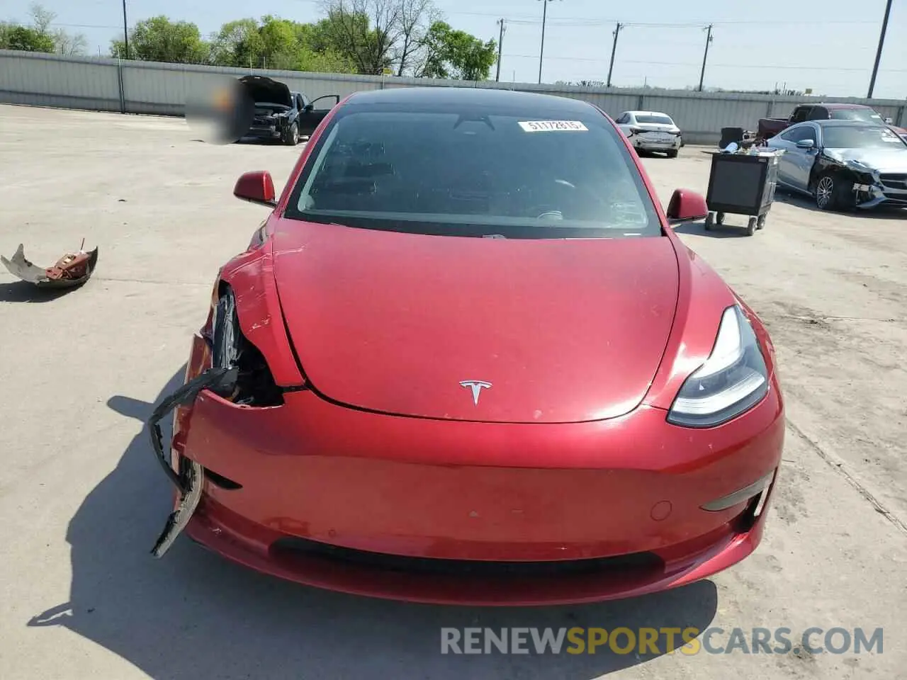 5 Photograph of a damaged car 5YJ3E1EA7MF915053 TESLA MODEL 3 2021