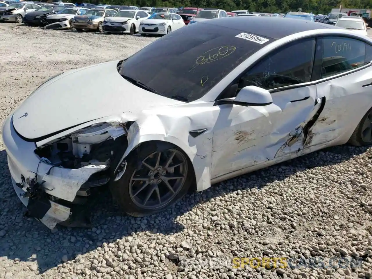 9 Photograph of a damaged car 5YJ3E1EA7MF919314 TESLA MODEL 3 2021