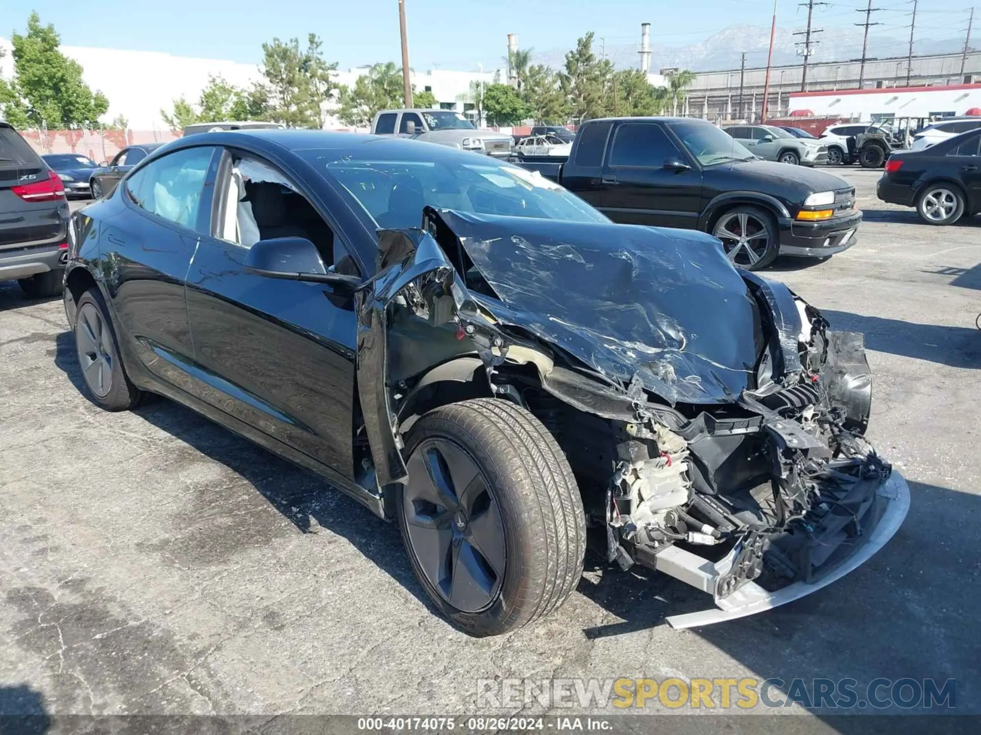 1 Photograph of a damaged car 5YJ3E1EA7MF921323 TESLA MODEL 3 2021