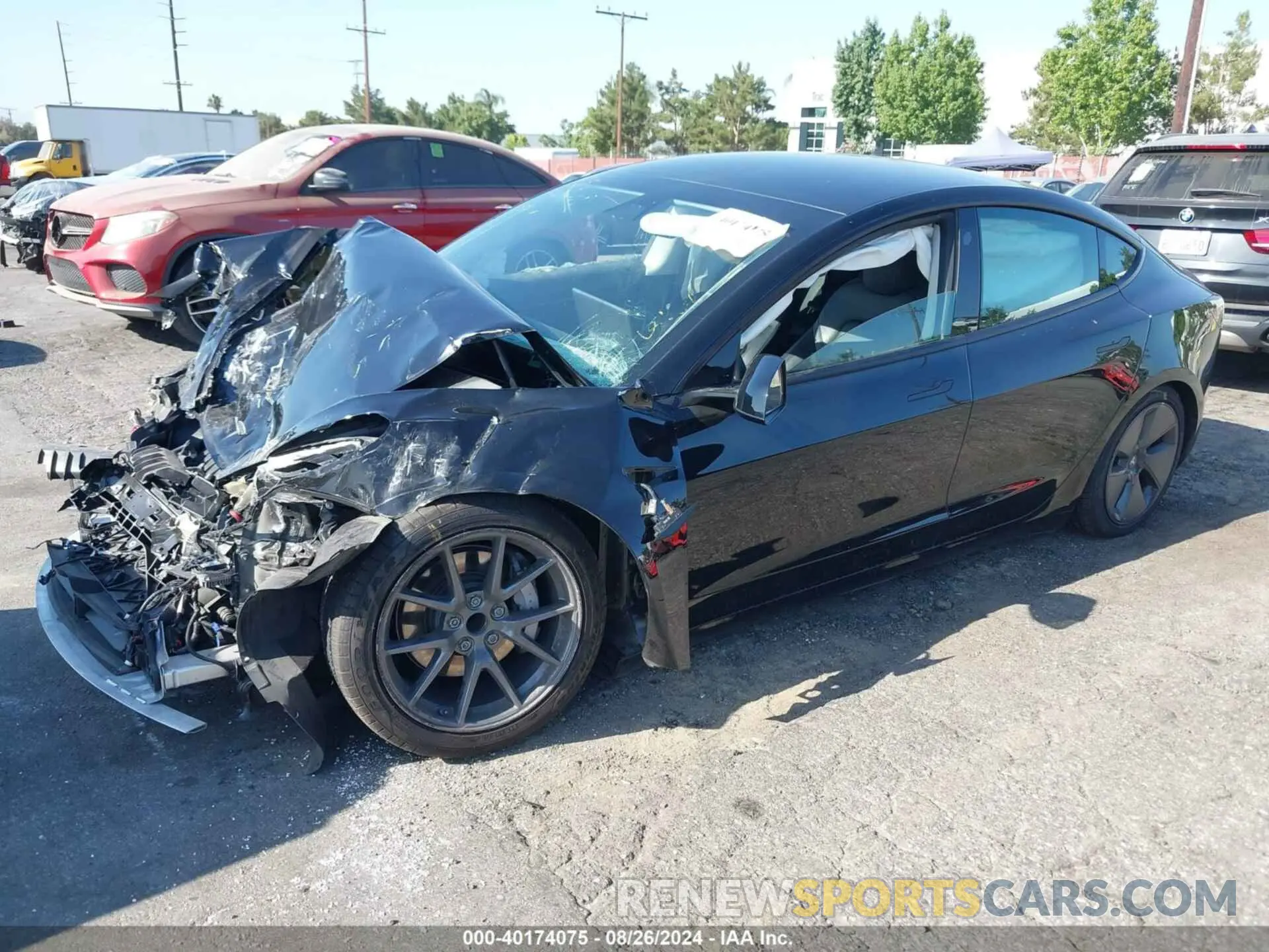2 Photograph of a damaged car 5YJ3E1EA7MF921323 TESLA MODEL 3 2021