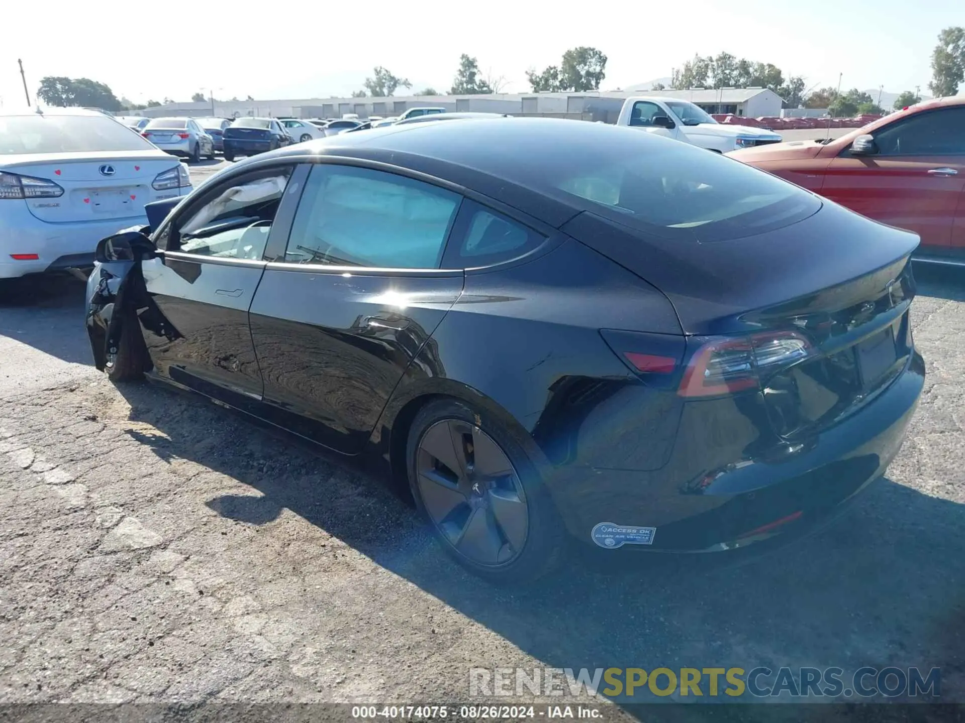 3 Photograph of a damaged car 5YJ3E1EA7MF921323 TESLA MODEL 3 2021