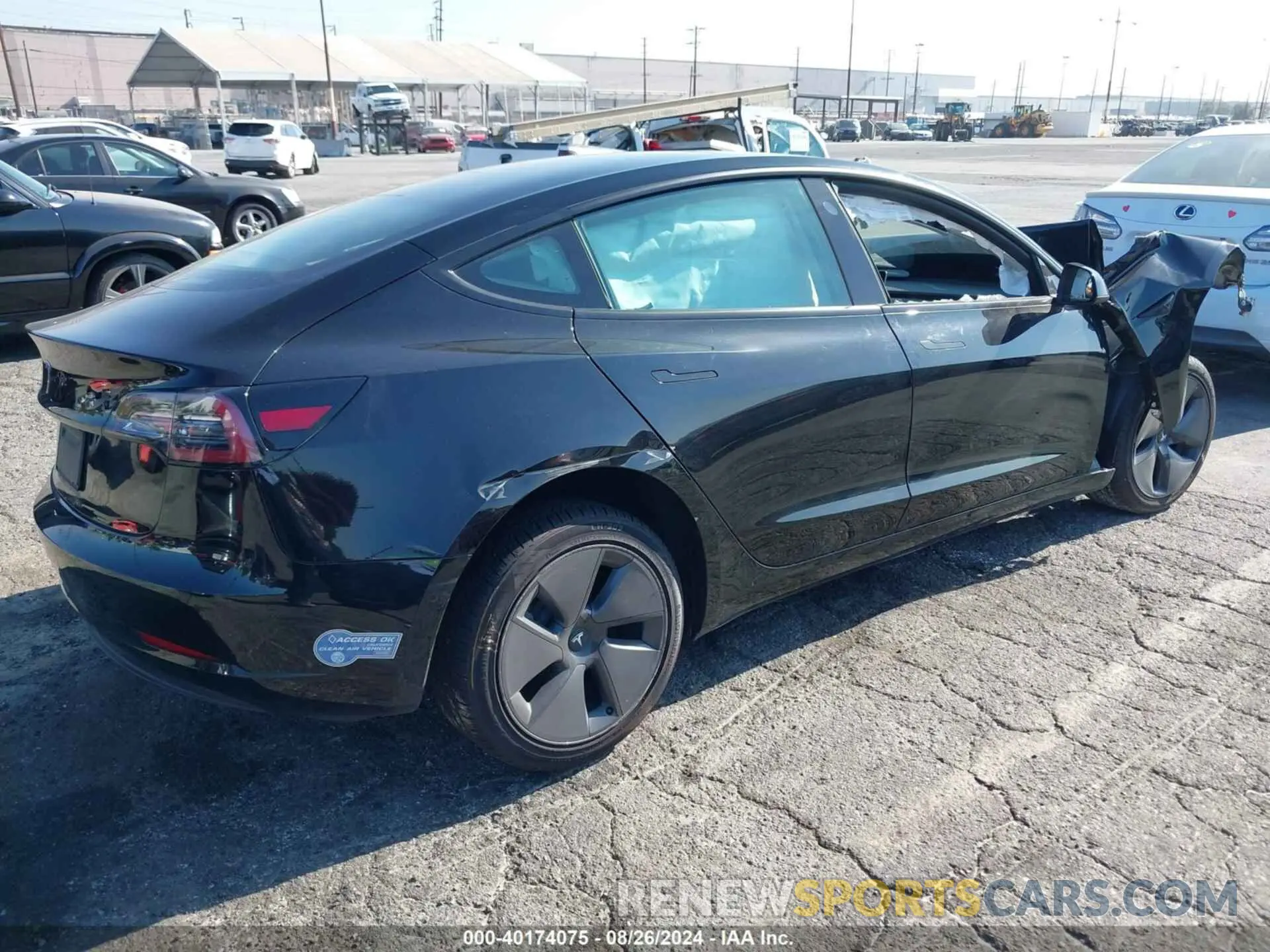 4 Photograph of a damaged car 5YJ3E1EA7MF921323 TESLA MODEL 3 2021