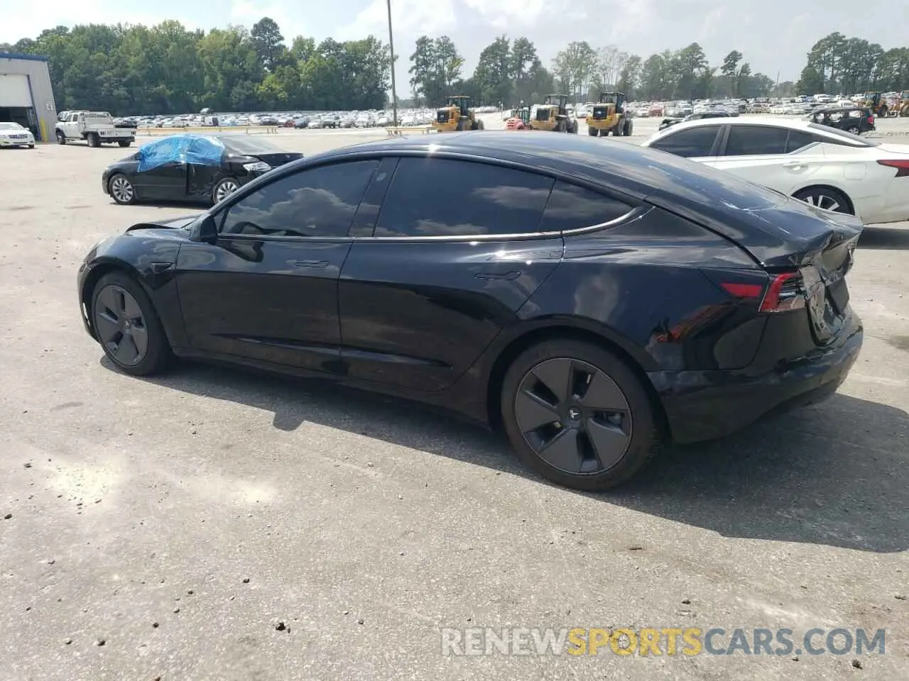 2 Photograph of a damaged car 5YJ3E1EA7MF921614 TESLA MODEL 3 2021
