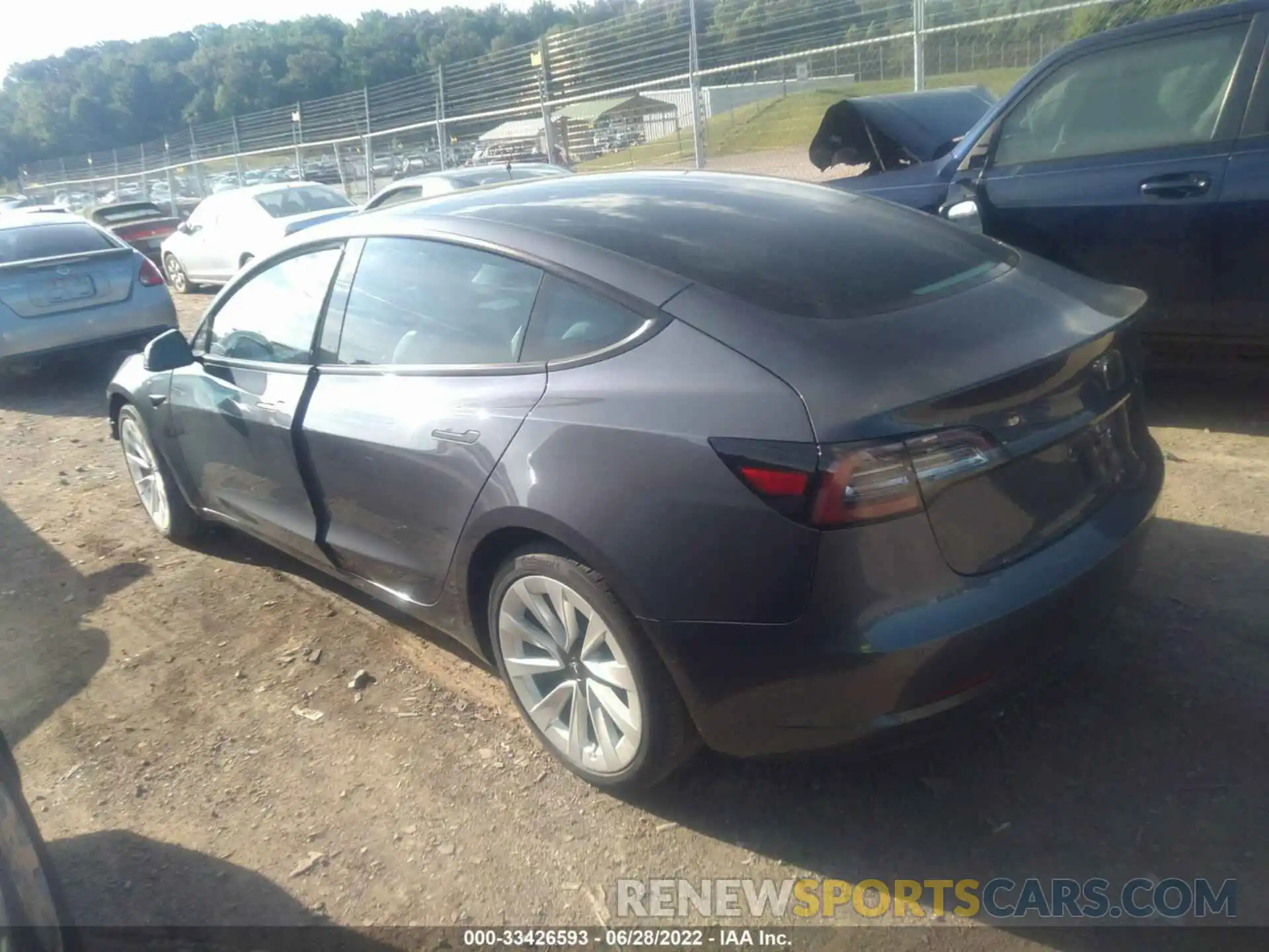 3 Photograph of a damaged car 5YJ3E1EA7MF922116 TESLA MODEL 3 2021