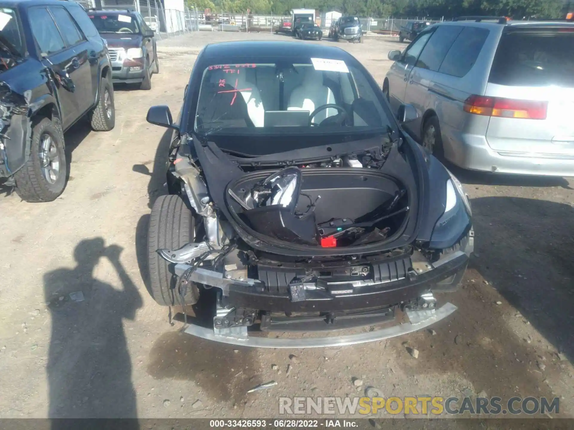 6 Photograph of a damaged car 5YJ3E1EA7MF922116 TESLA MODEL 3 2021