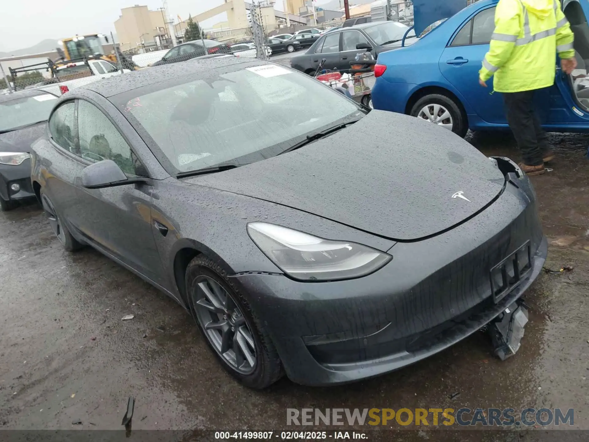 1 Photograph of a damaged car 5YJ3E1EA7MF929762 TESLA MODEL 3 2021
