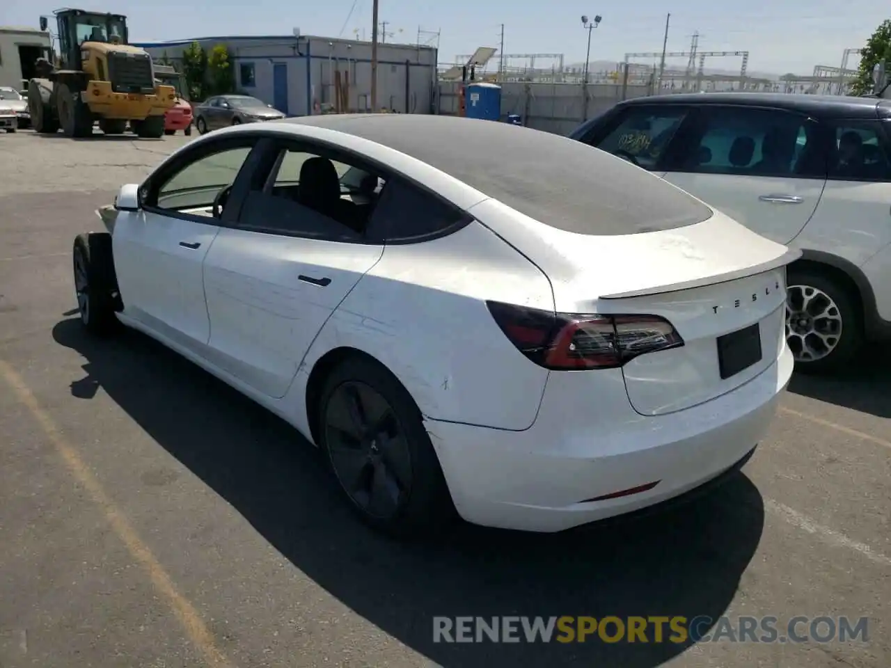 3 Photograph of a damaged car 5YJ3E1EA7MF940308 TESLA MODEL 3 2021