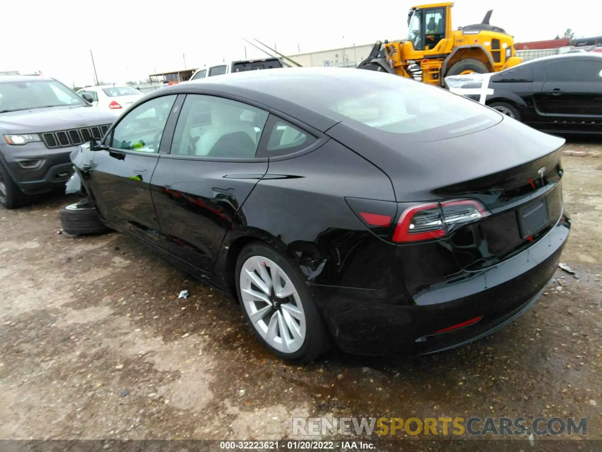 3 Photograph of a damaged car 5YJ3E1EA7MF964723 TESLA MODEL 3 2021