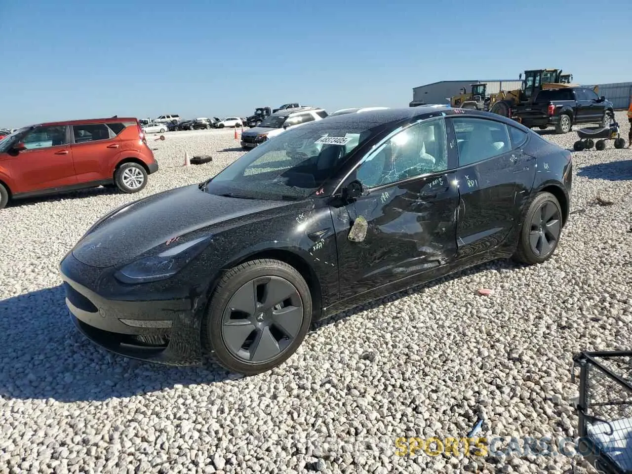1 Photograph of a damaged car 5YJ3E1EA7MF978234 TESLA MODEL 3 2021