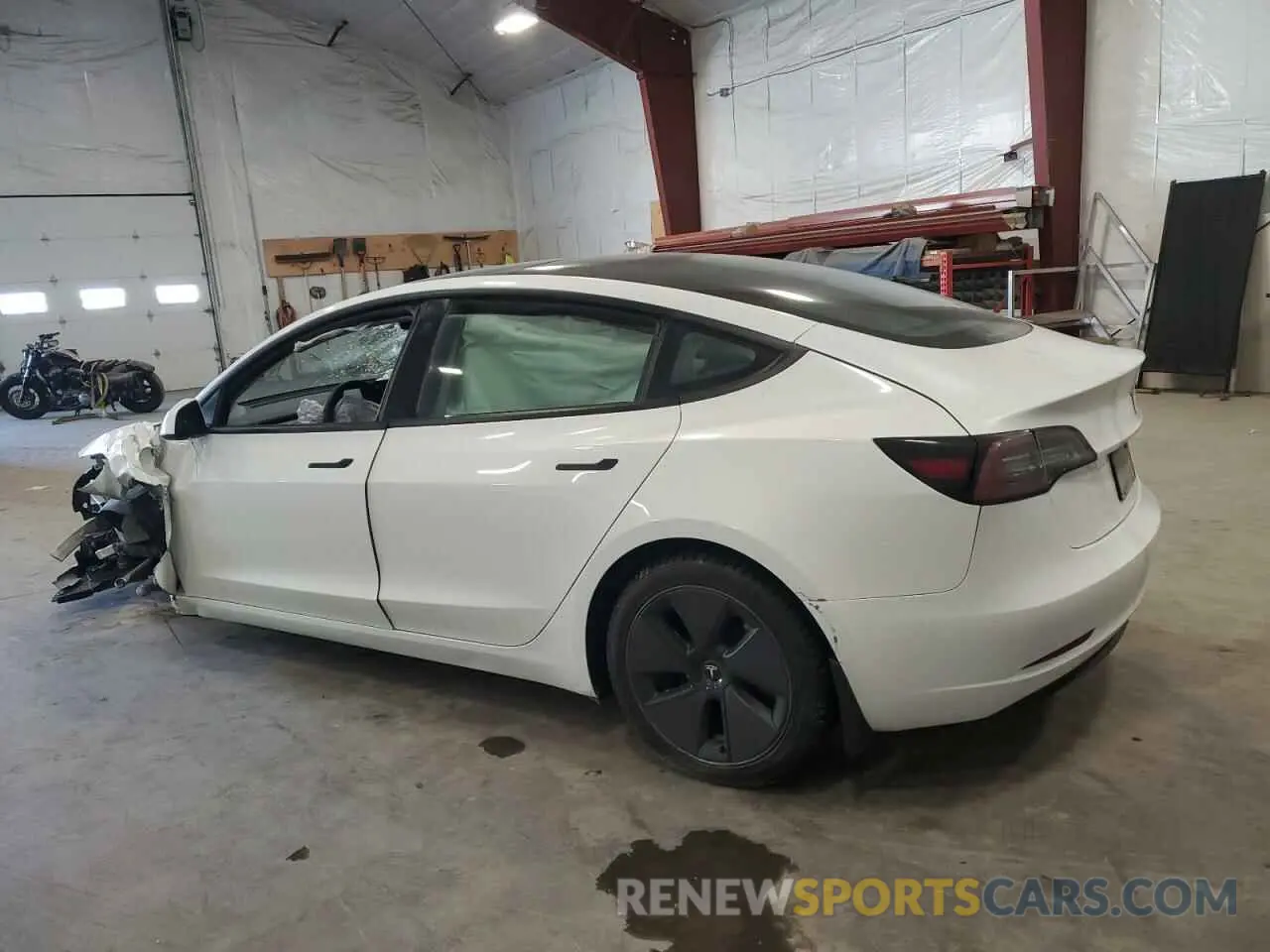 2 Photograph of a damaged car 5YJ3E1EA7MF986964 TESLA MODEL 3 2021