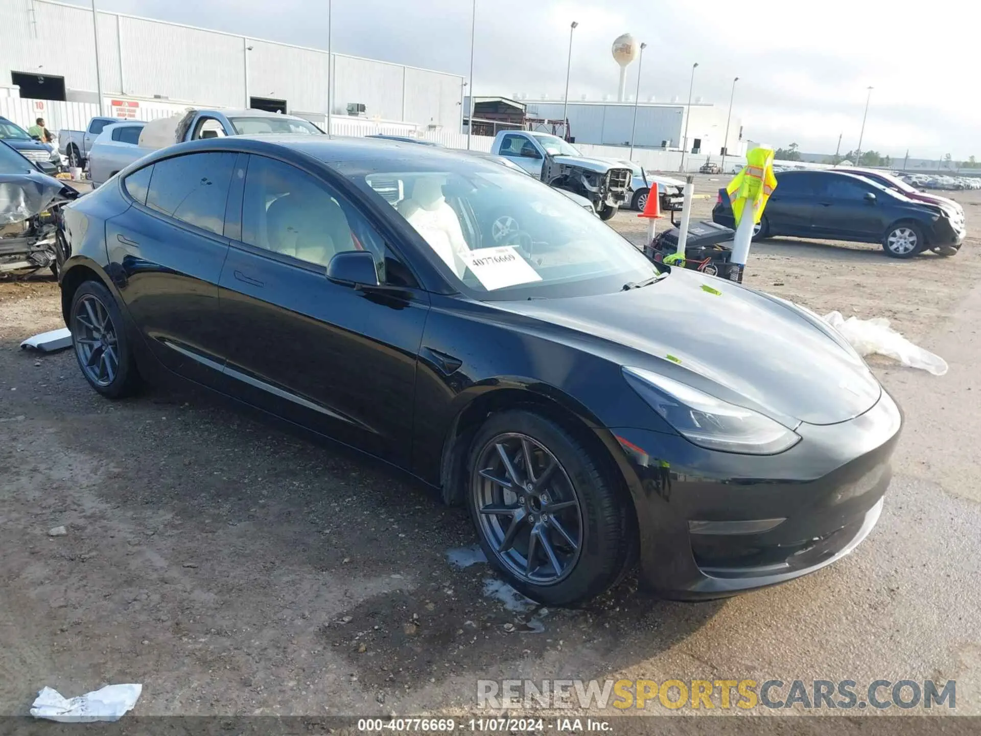 1 Photograph of a damaged car 5YJ3E1EA7MF987340 TESLA MODEL 3 2021