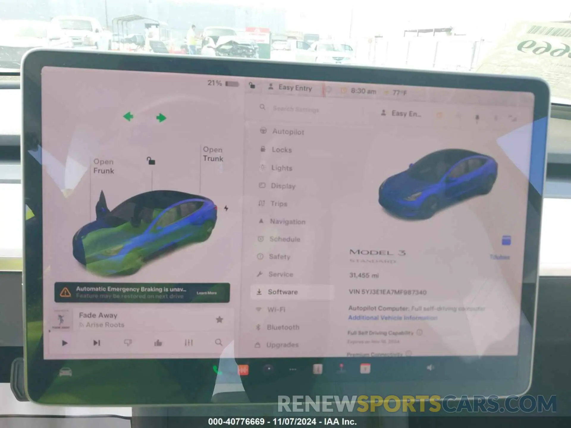 7 Photograph of a damaged car 5YJ3E1EA7MF987340 TESLA MODEL 3 2021