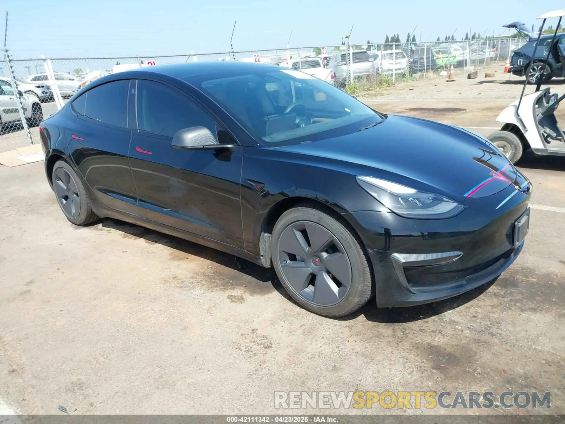 1 Photograph of a damaged car 5YJ3E1EA7MF992425 TESLA MODEL 3 2021