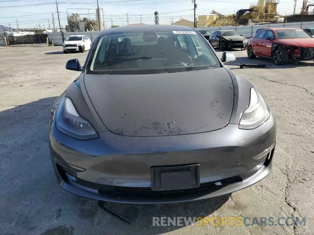 5 Photograph of a damaged car 5YJ3E1EA8MF017738 TESLA MODEL 3 2021