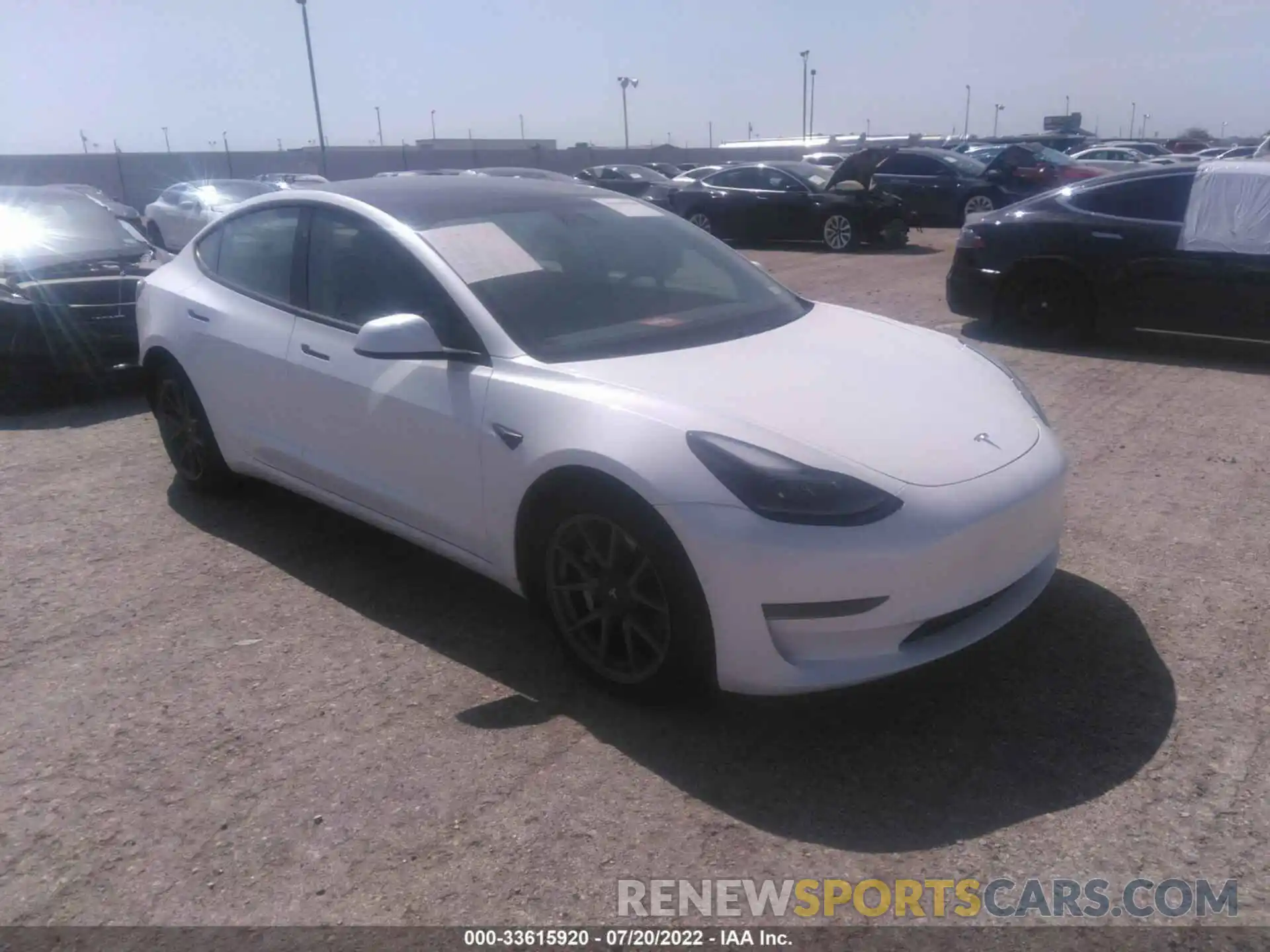 1 Photograph of a damaged car 5YJ3E1EA8MF021708 TESLA MODEL 3 2021