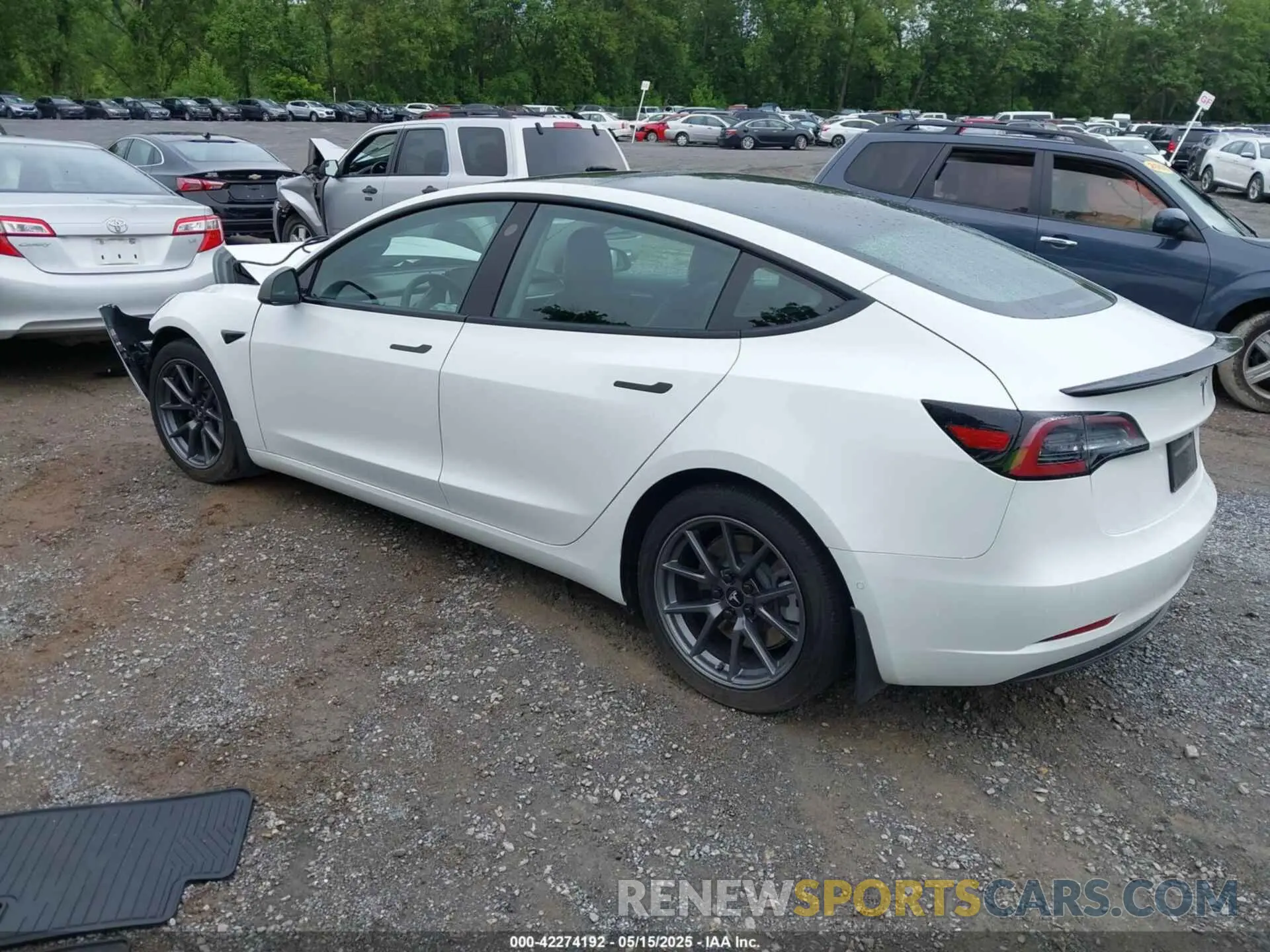 3 Photograph of a damaged car 5YJ3E1EA8MF023748 TESLA MODEL 3 2021