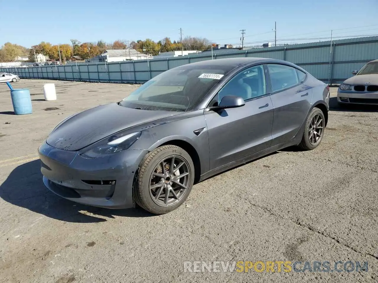 1 Photograph of a damaged car 5YJ3E1EA8MF048097 TESLA MODEL 3 2021