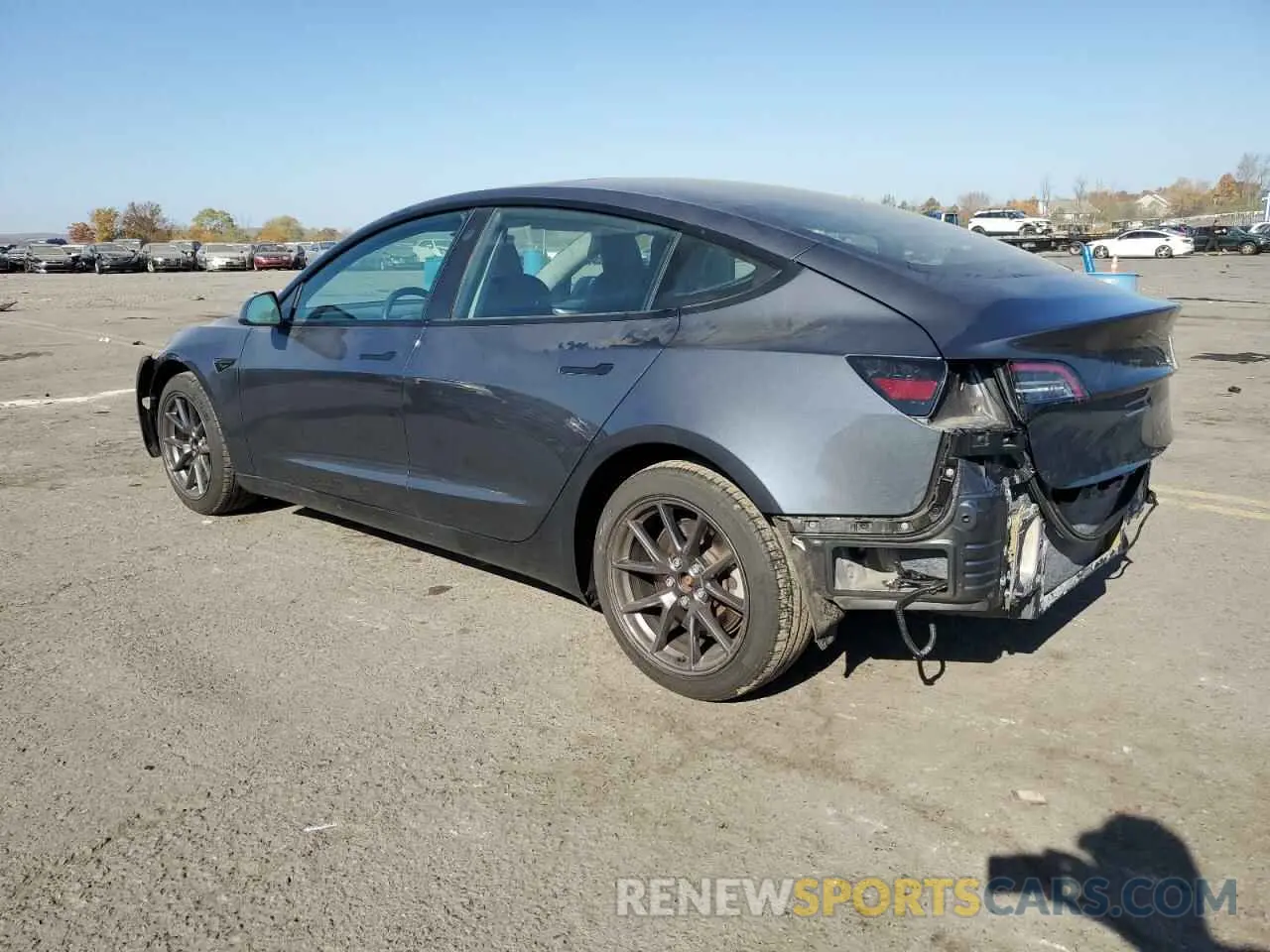 2 Photograph of a damaged car 5YJ3E1EA8MF048097 TESLA MODEL 3 2021